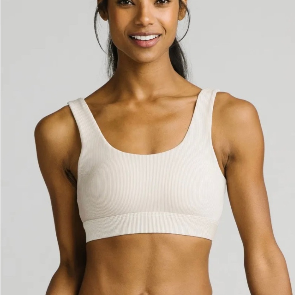 Zyia Ivory Pinstripe Bra